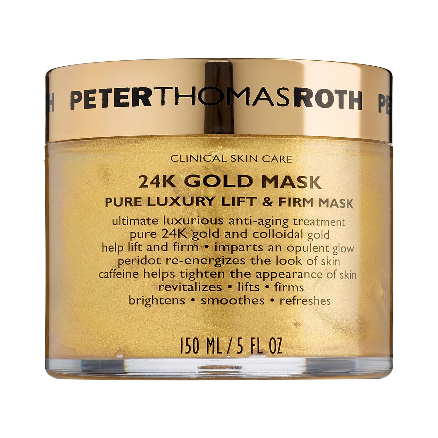 Peter Thomas Roth, 24K Gold Pure, Lyft och Förstärk, Kräm mask, För ansiktet, 150 ml