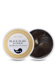 Petitfee, Black Pearl & Gold, Hydrogel, Hydrating & Brightening, Dag & Natt, Ögontäckning, 60 st