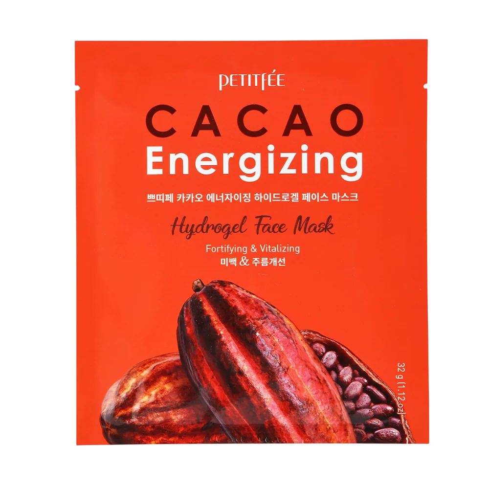 Petitfee, Cacao Energizing, Förstärkning, Gelmask, För ansiktet, 32 g