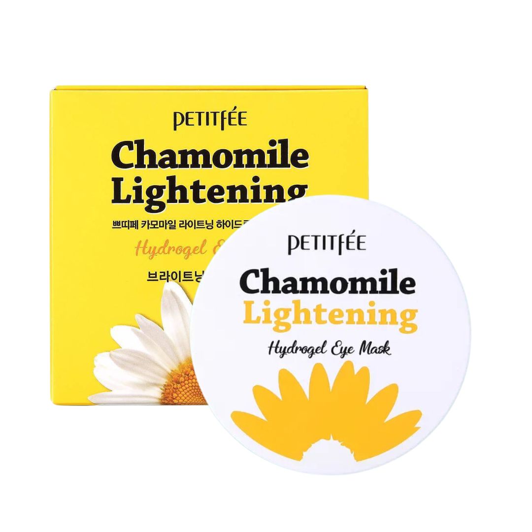Petitfee, Chamomile Lightening, Hydrogel, Lightening, Dag & Natt, Ögontäckning, 60 st