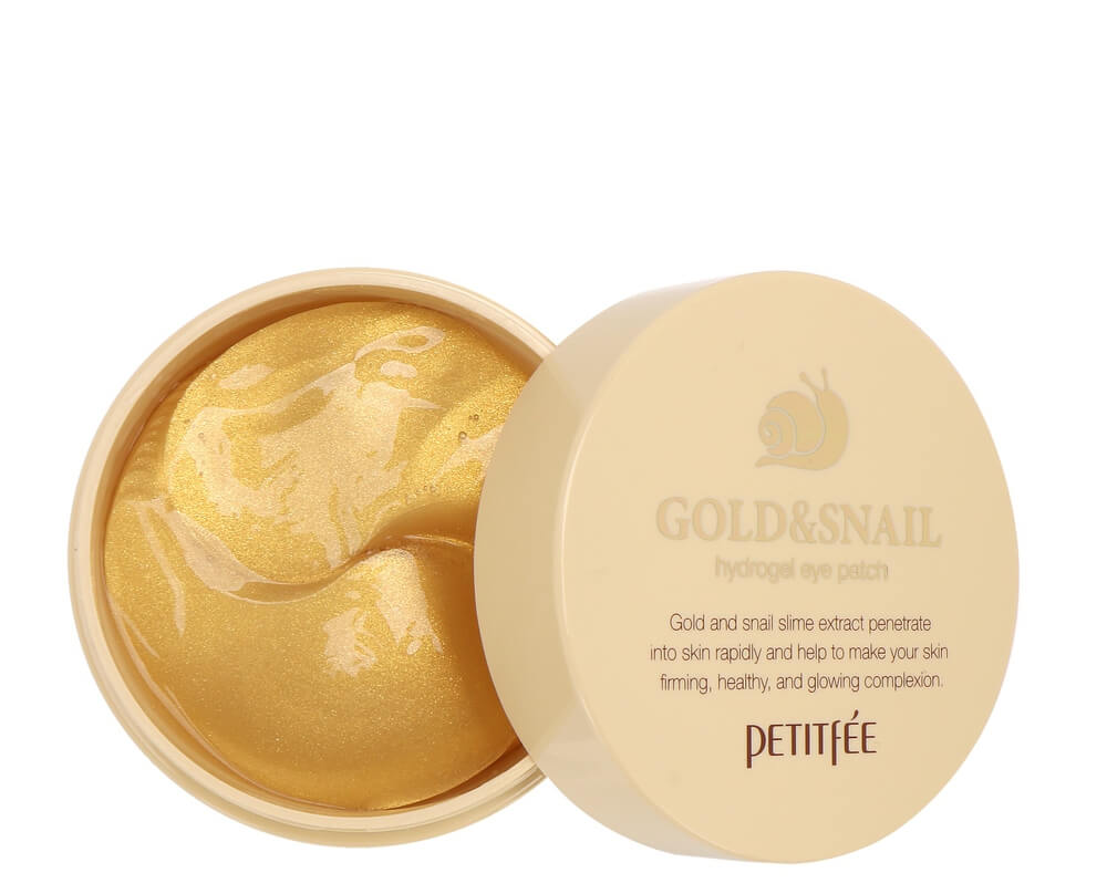 Petitfee, Gold & Snail, Hydrating & Firming, Dag & Natt, Ögontäckning, 60 st
