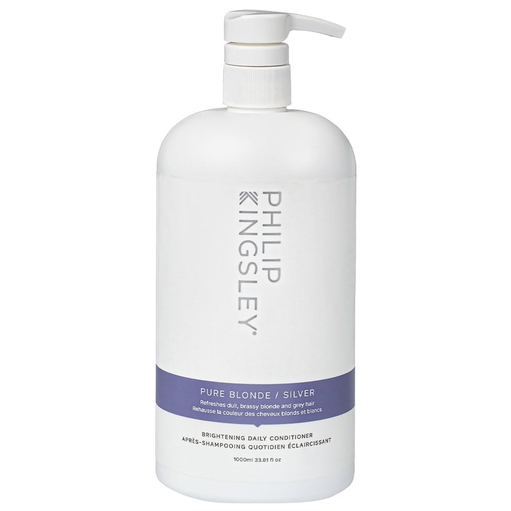 Philip Kingsley, Pure Blonde/Silver Brightening, Conditioner, För färgskydd, 1000 ml