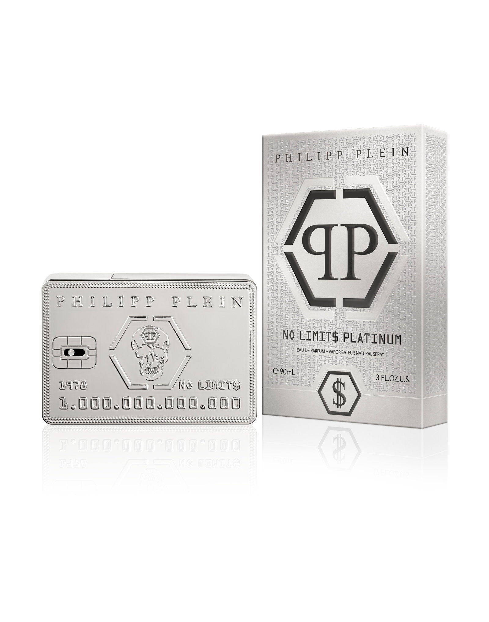 Philipp Plein, No Limits Platinum, Parfymvatten, För män, 90 ml