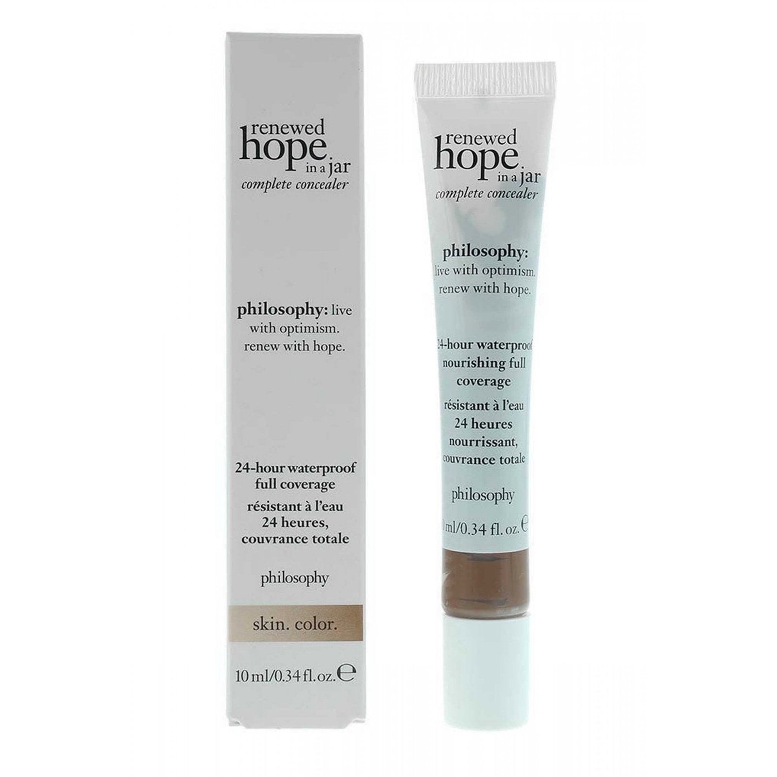 Philosophy, Renewed Hope In A Jar, Vattentät, Full täckning, Flytande concealer, 9,5, Kakao, 10 ml