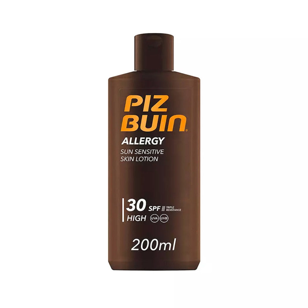 Piz Buin, Allergy, Sol skydd, Solkräm, SPF 30, UVA & UVB, 200 ml