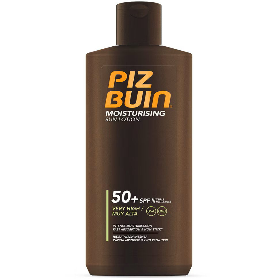 Piz Buin, Moisturizing, Sol skydd, Solkräm, SPF 50, 200 ml