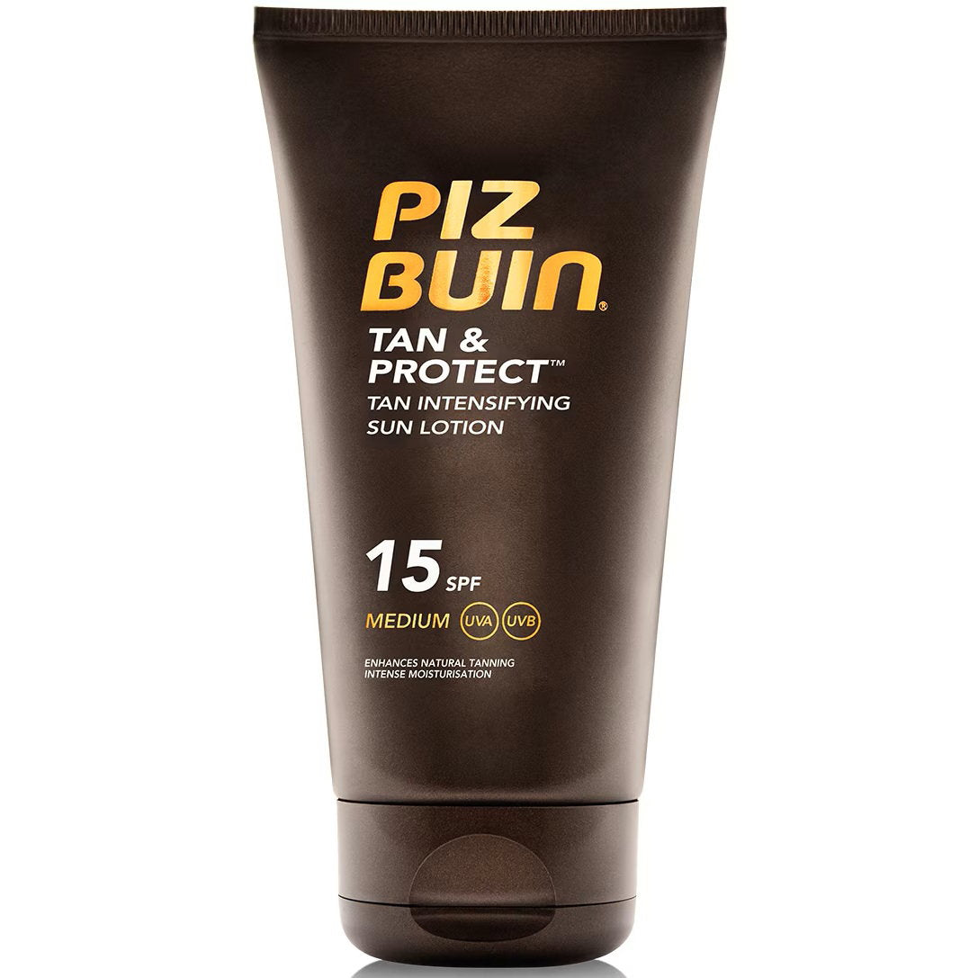 Piz Buin, Tan & Protect, Accelererar naturlig bränna, Solkräm, SPF 15, 150 ml