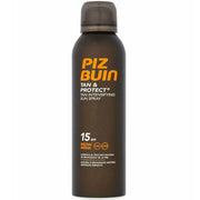 Piz Buin, Tan & Protect, Accelererar naturlig bränna, Solkrämsspray, SPF 15, UVA/UVB skydd, 150 ml