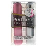 Duo Set, Pressit, Pink & Silver, Påfyllningsbar atomiserarefodral, 2 st