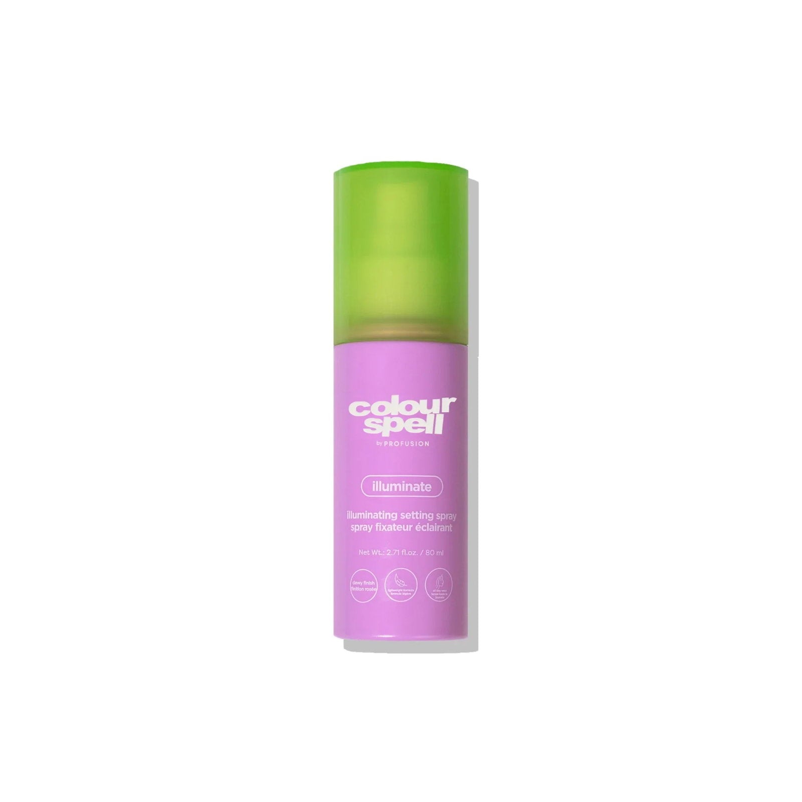 Profusion Cosmetics, Colour Spell, Belyst, Makeup fixeringsspray, 80 ml