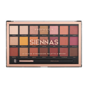 Profusion Cosmetics, Profusion, Ögonskuggspalett, Siennas, 21 Shades, 245 g
