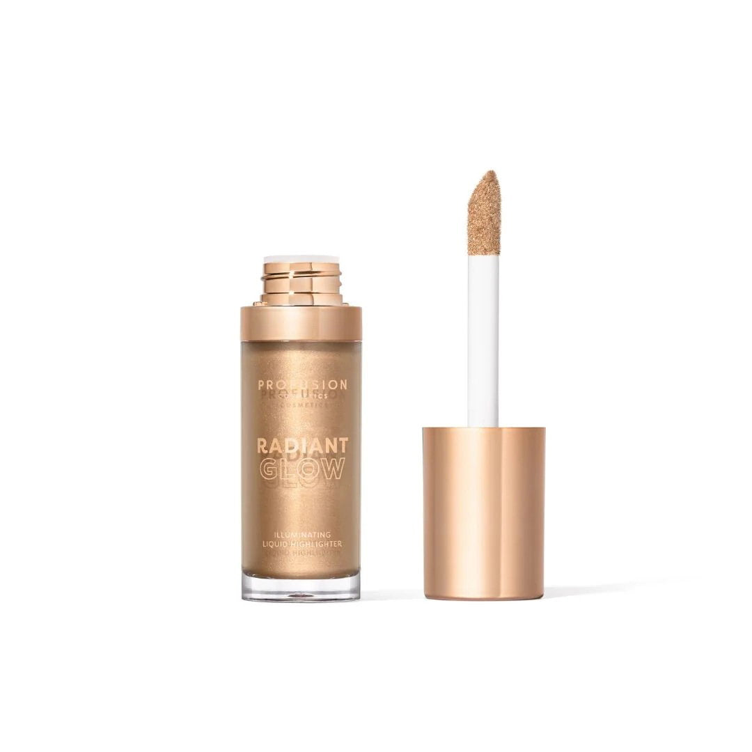 Profusion Cosmetics, Radiant Glow, Fräsch glöd, Flytande highlighter, Champagne, För ansiktet, 14.5 ml