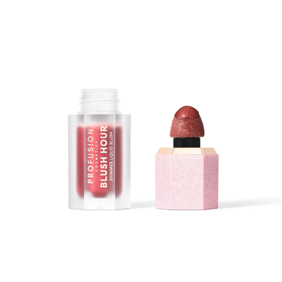 Profusion Cosmetics, Blush Hour, Glossy & Illuminating, Flytande rouge, Berry Mimosa, 6 ml