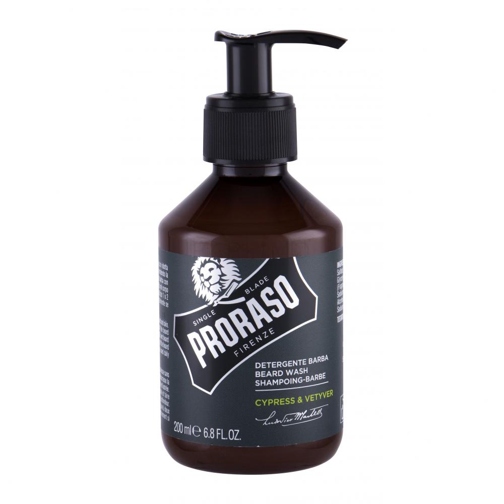 Proraso, Cypress & Vetyver, Skäggschampo, Rengöring, 200 ml