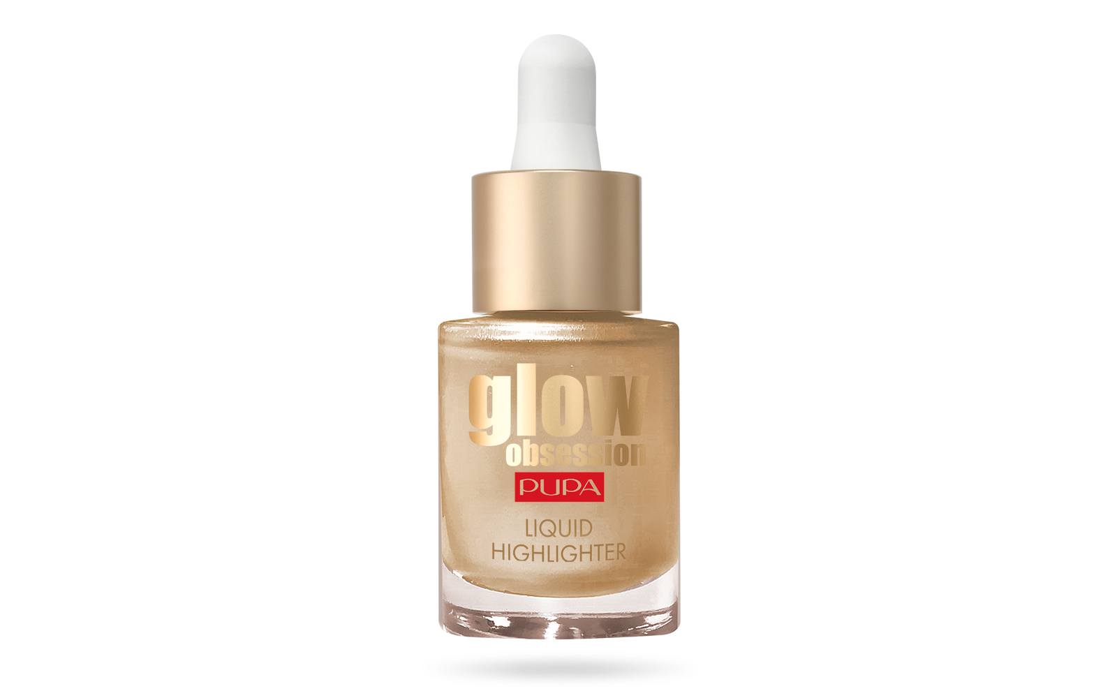 Pupa, Glow Obsession, Parabenfri, Belyst, Flytande highlighter, 100, Soluppgång, För ansiktet, 13.5 ml
