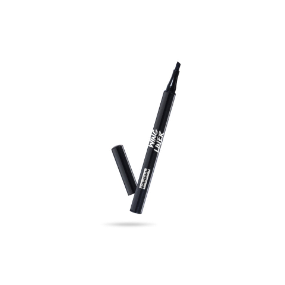 Pupa, Wing Liner, Flytande eyeliner, Svart, 1 ml
