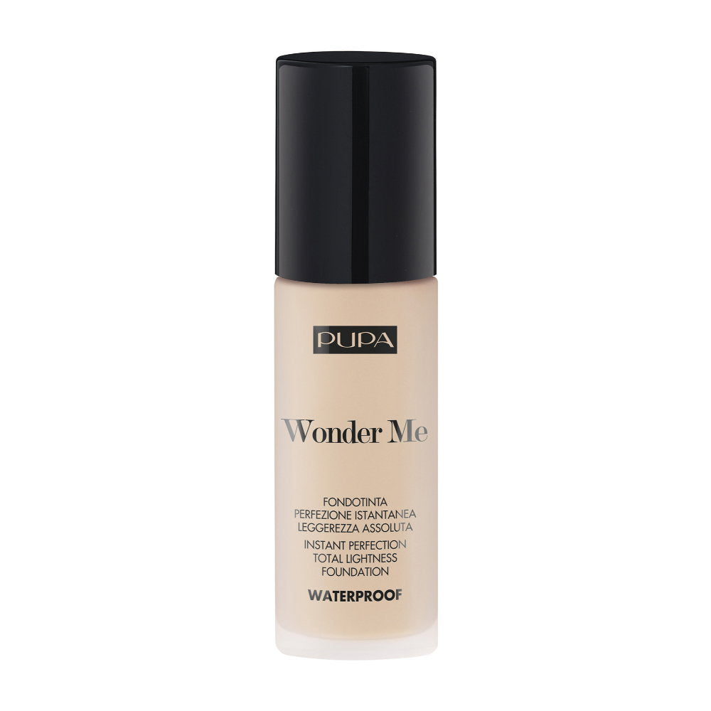 Pupa, Wonder Me, Parabenfri, Vattentät, Flytande foundation, 009, Alabaster - Neutral, 30 ml
