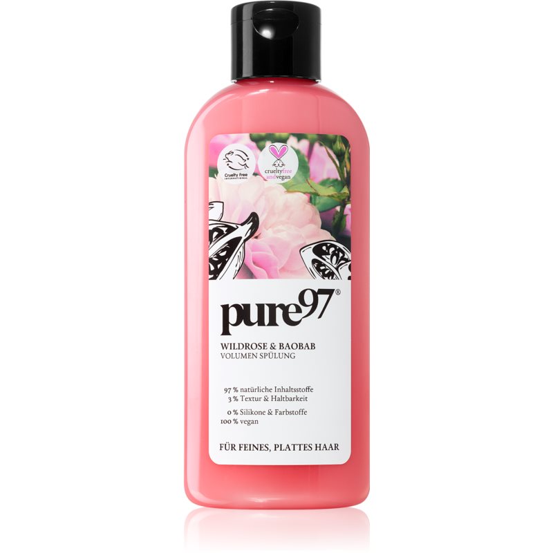 Pure97, Rose & Baobab, Hårbalsam, För volym, 200 ml