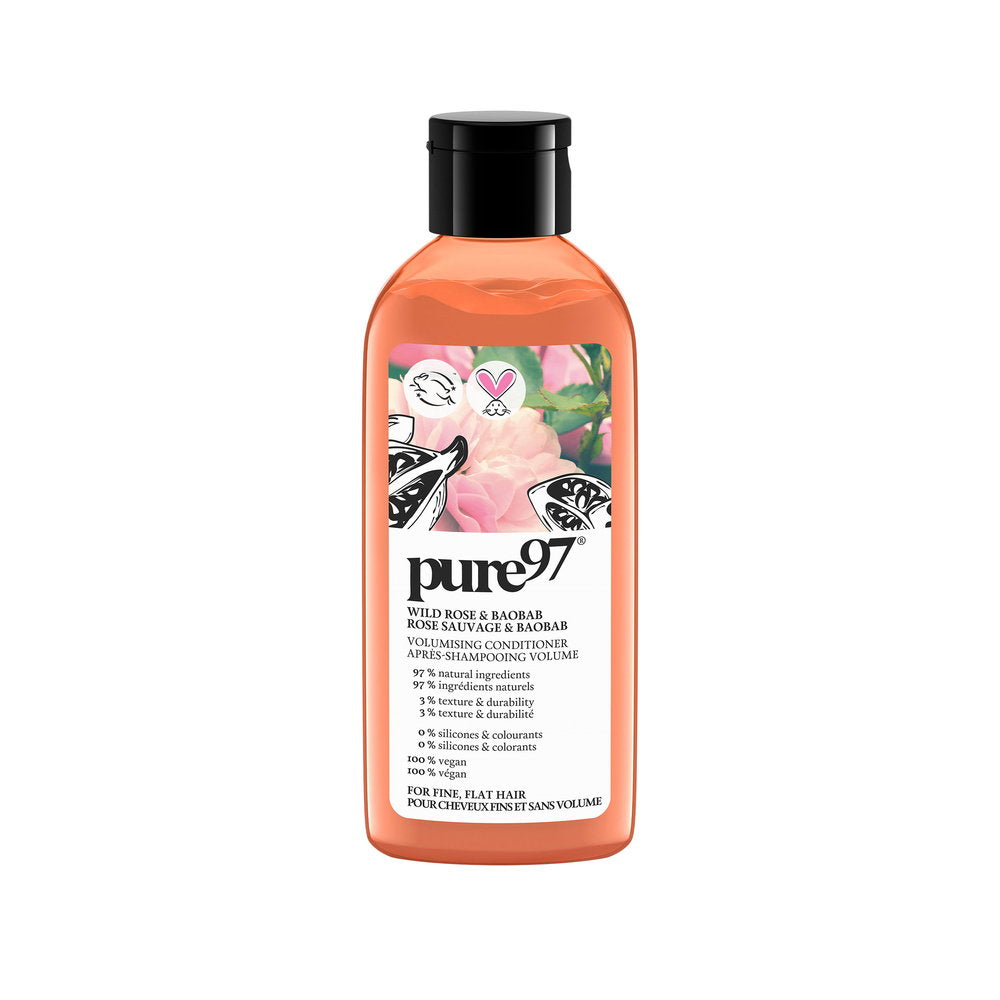 Pure97, Rose & Baobab, Hårschampo, För volym, 200 ml
