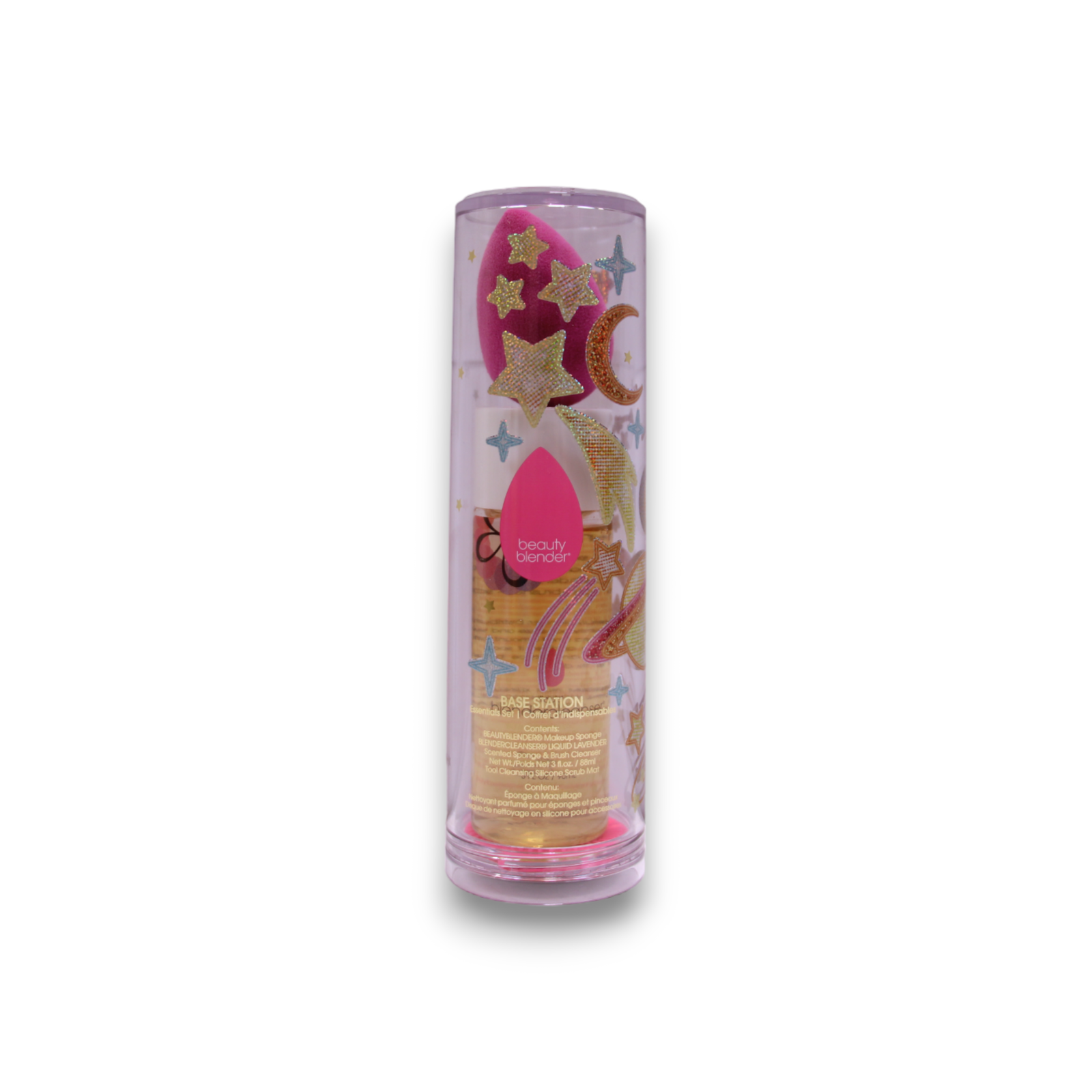 Pureness Set Beautyblender: Base Station, Makeup Sponge, Violet + Base Station, Brush & Sponge Cleanser Lotion, 90 ml + Beautyblender, Cleansing, Cleansing Pads