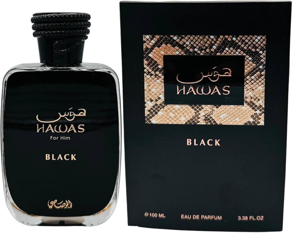 Rasasi, Hawas Black, Parfymvatten, För män, 100 ml