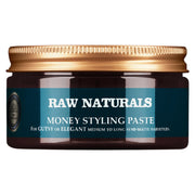 Raw Naturals, Money Styling, Parabenfri, Hårstylingspasta, Fast grepp, Medel till hög, Hår, 100 ml