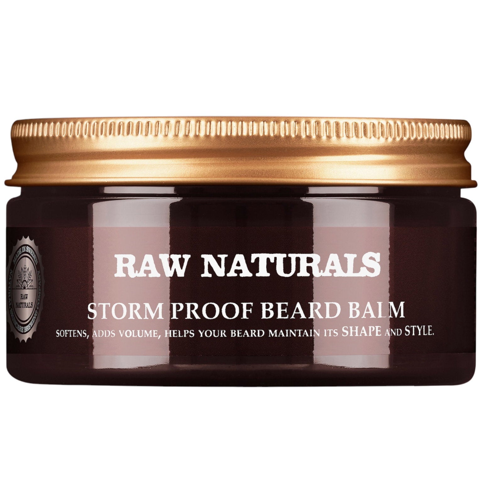 Raw Naturals, Storm Proof, 100% vegansk, Skäggbalsam, Mjukgöring, 100 ml