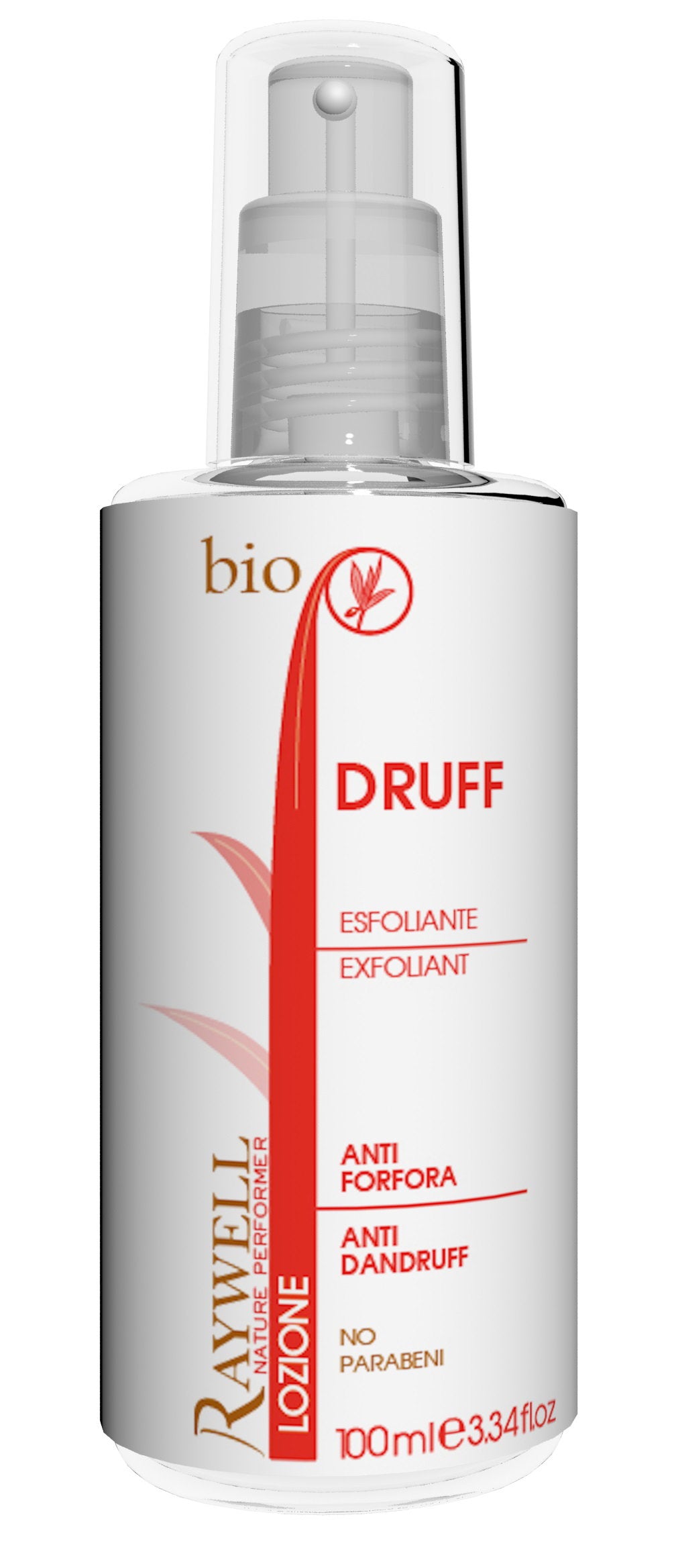 Raywell, Bio Nature, Hårlotionsbehandling, Mot mjäll, 100 ml