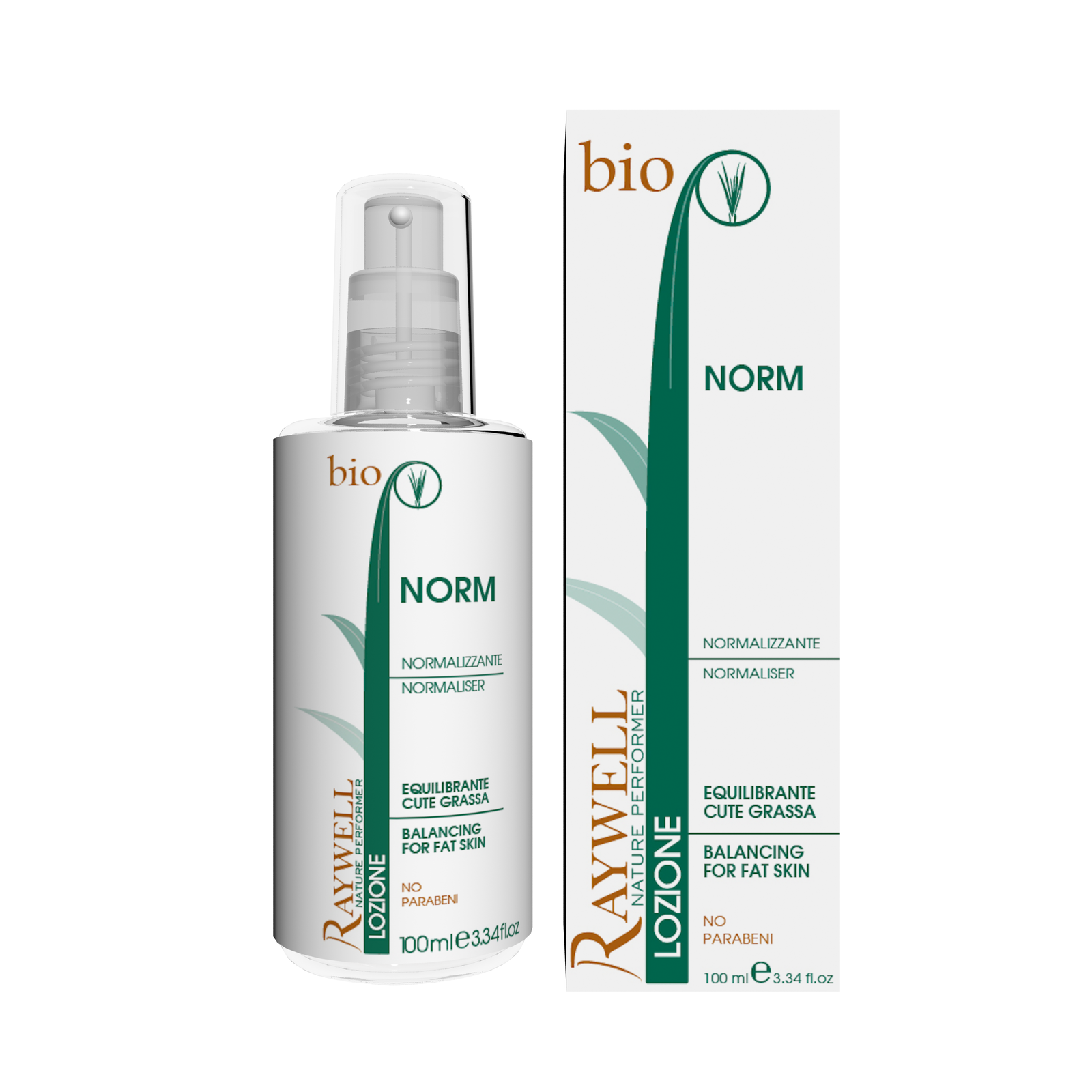 Raywell, Bio Nature, Hårlotionsbehandling, För reglering av överflödigt talg, 100 ml