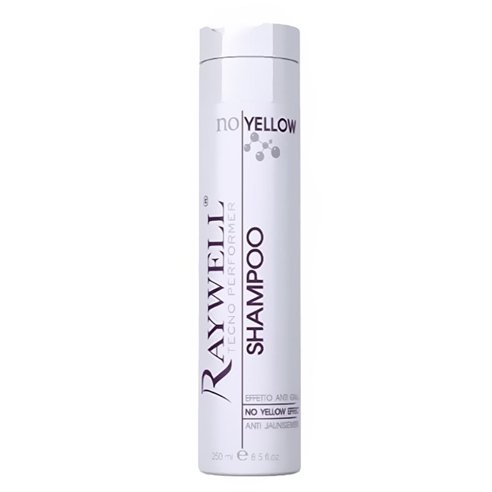 Raywell, No Yellow, Hårschampo, För neutralisering av gula toner, 250 ml