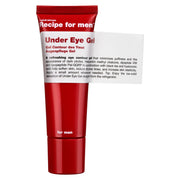 Recipe For Men, Under Eye Gel, 100% vegansk, Minimizes puffiness, Morgon och kväll, Ögongel, 25 ml