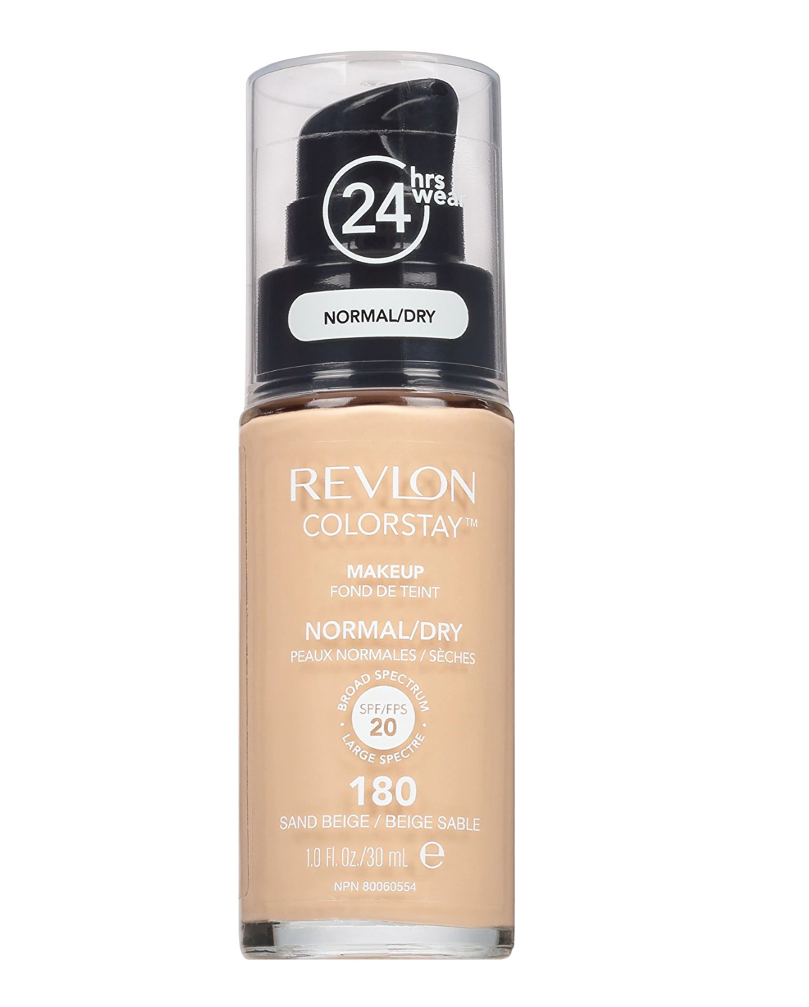 Revlon, Color Stay, Long Lasting, Liquid Foundation, 180, Sand Beige, SPF 20, 30 ml