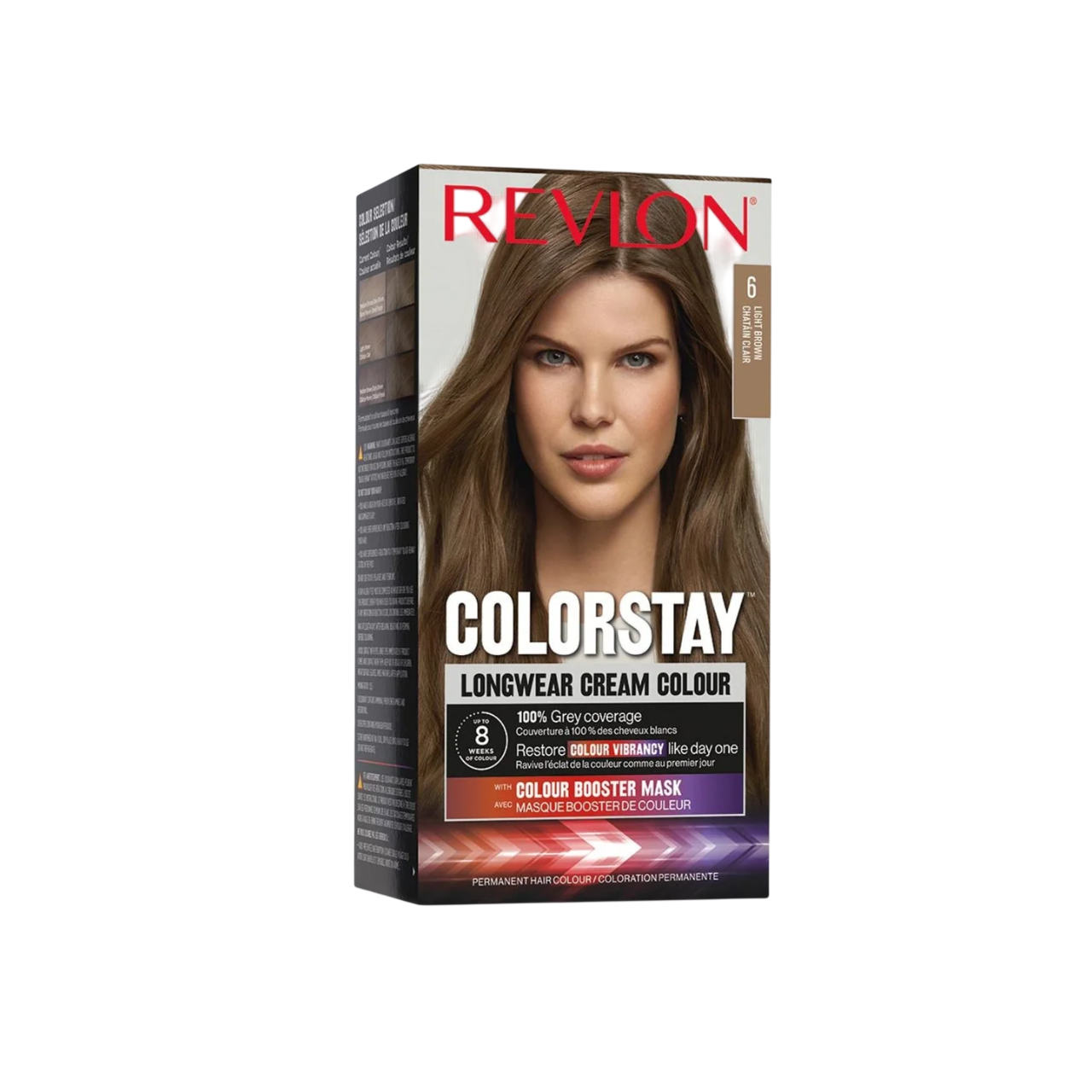Revlon, Color Stay, Permanent hårfärg, 6 Light Brown, 165 ml