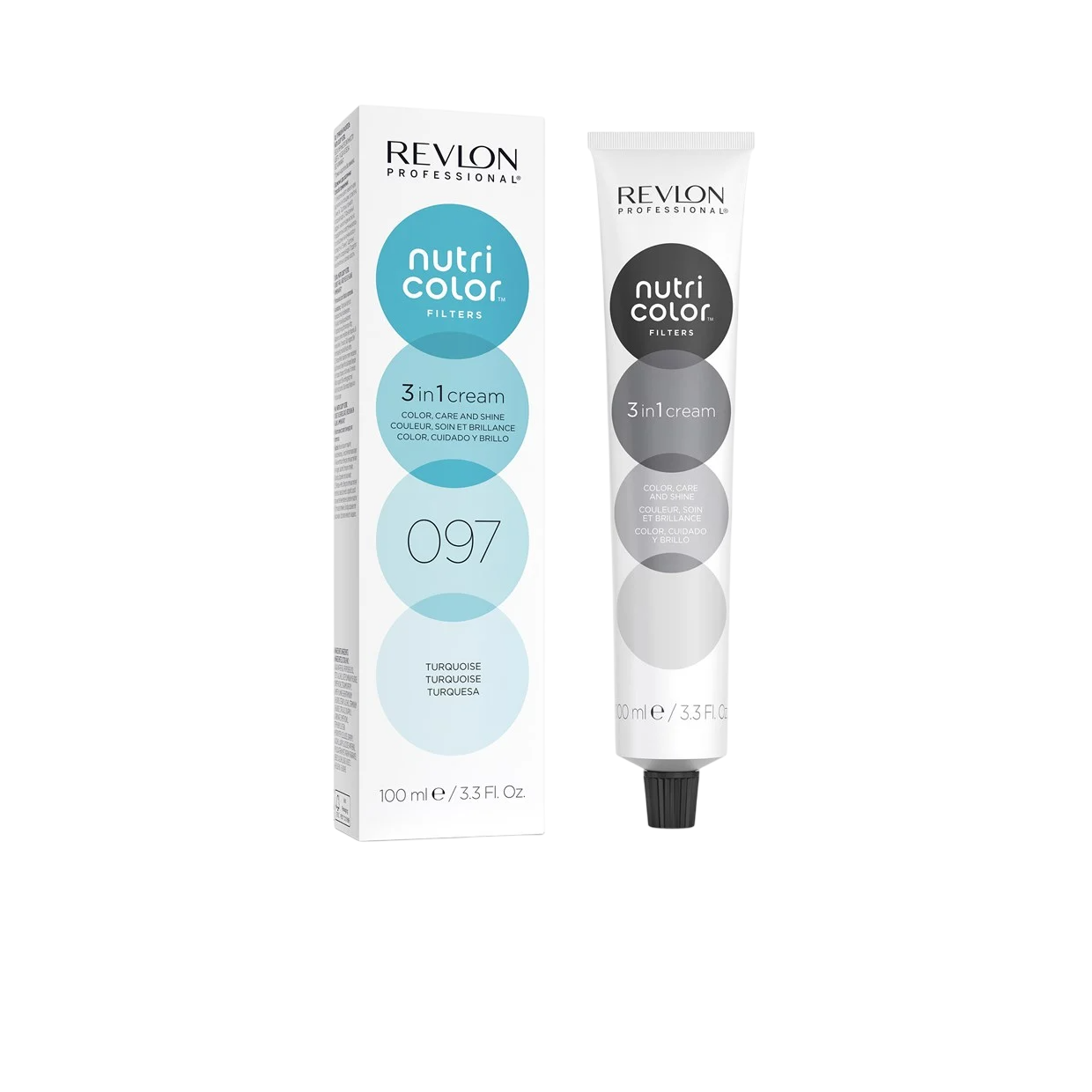 Revlon, Nutri Color Filters, Hårfärgningskräm mask, Färgförbättring, 097 Turquoise, 100 ml