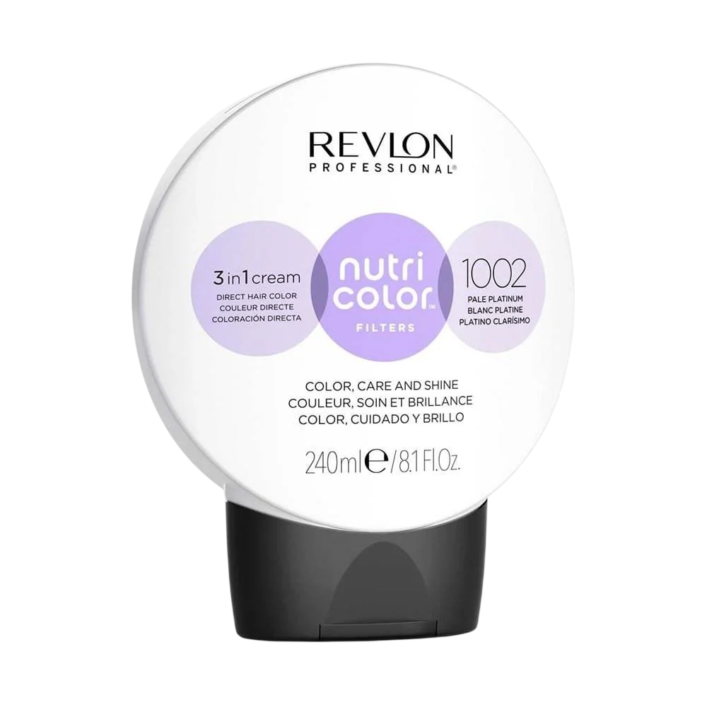Revlon, Nutri Color Filters, Hårfärgningskräm toner, 1002 Pale Platinum, 240 ml