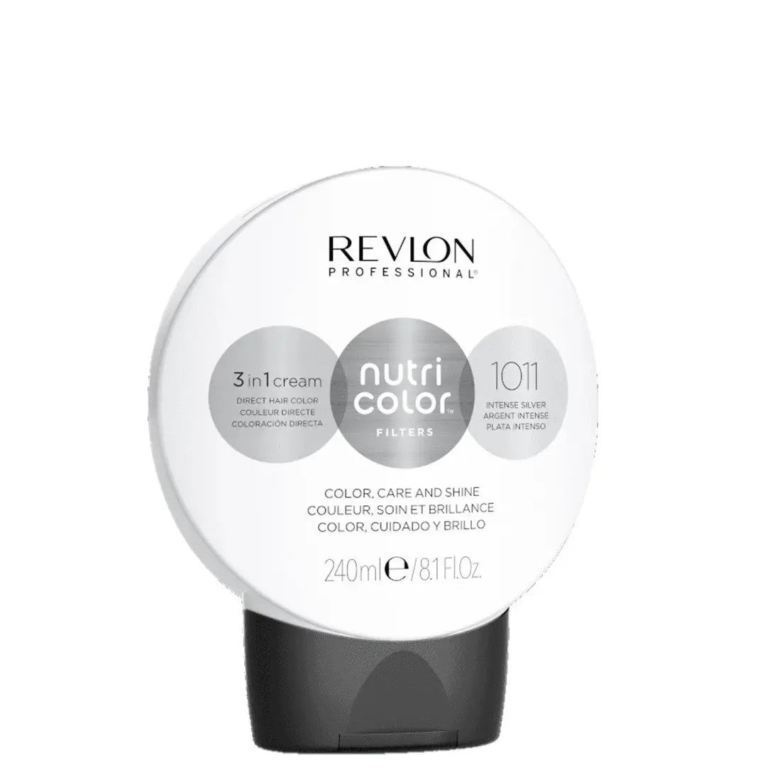 Revlon, Nutri Color Filters, Semi-permanent hårfärg, 1011 Intense Silver, 240 ml