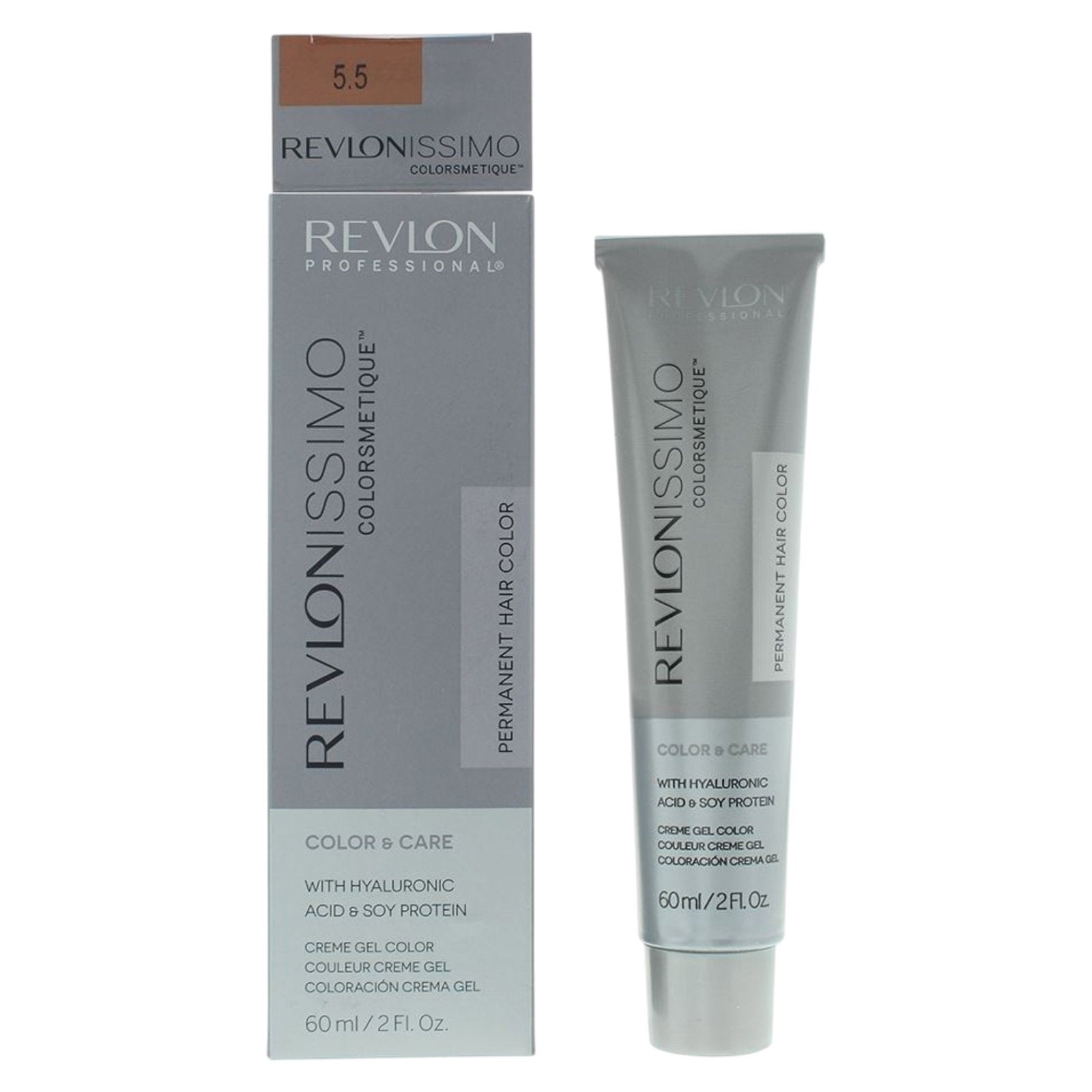 Revlon, Revlonissimo Colorsmetique, Berikad, Permanent hårfärg, 5.5 Light Mahogany Brown, 60 ml
