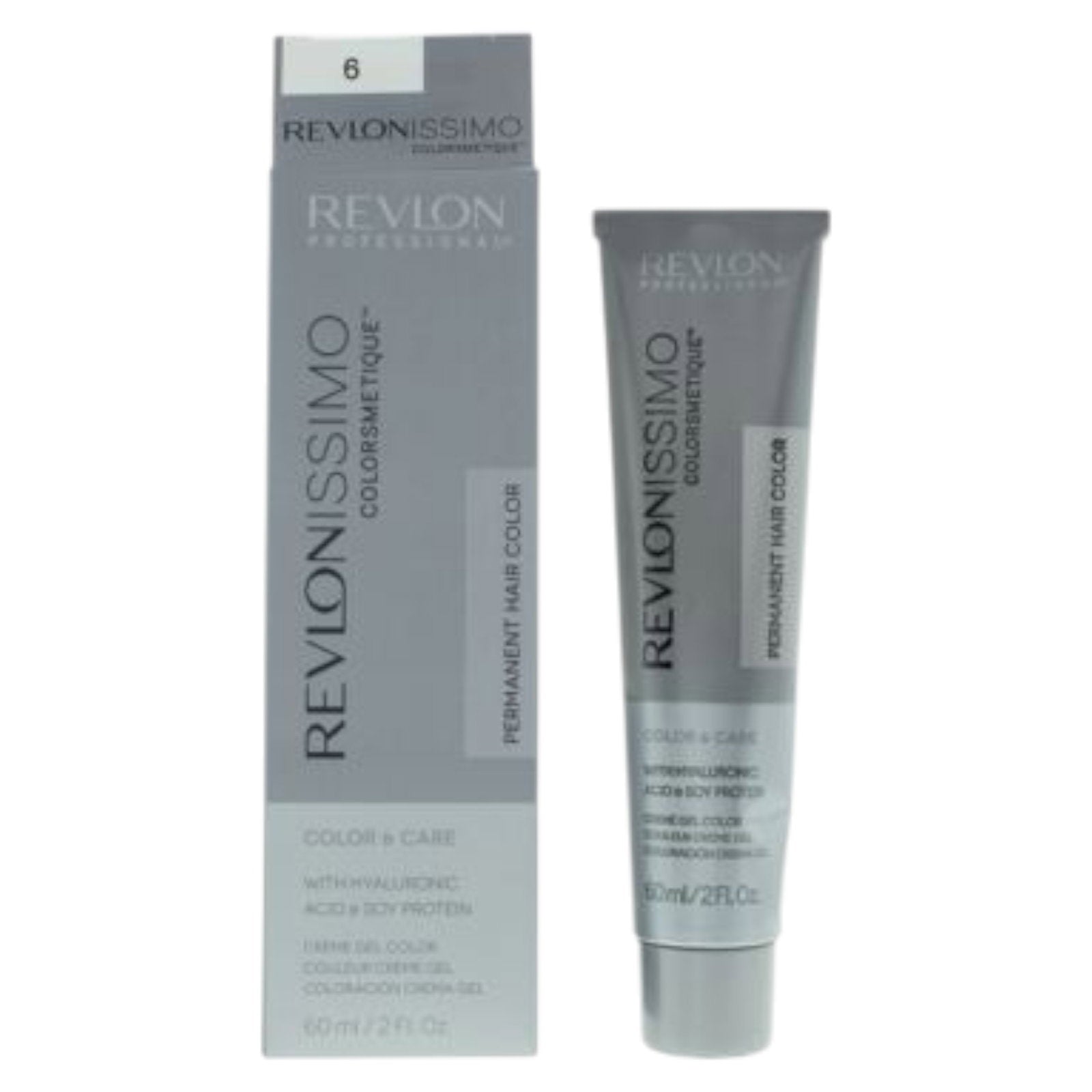 Revlon, Revlonissimo Colorsmetique, Hyaluronsyra, Permanent hårfärg, 6 6 Dark Blonde, 60 ml