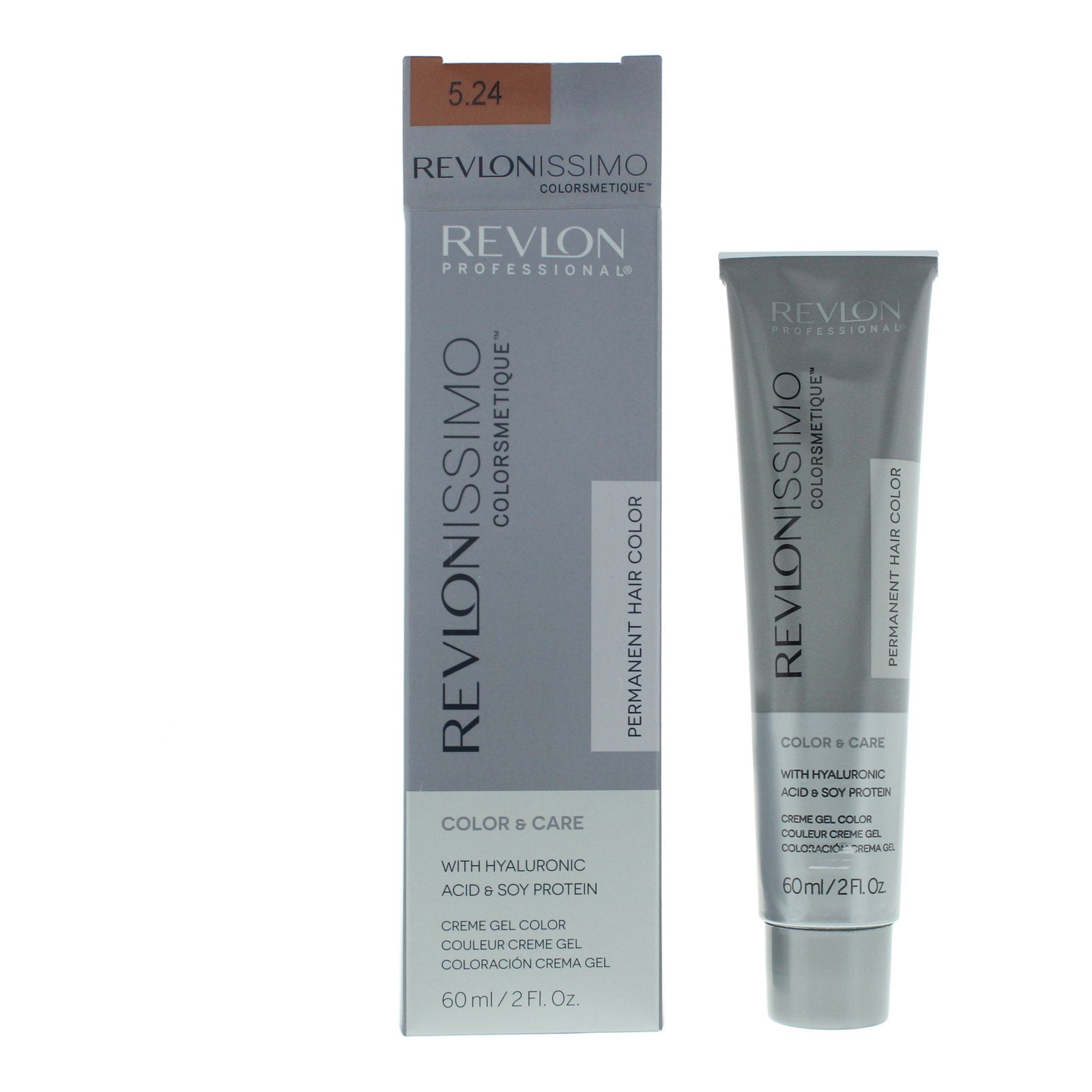 Revlon, Revlonissimo Colorsmetique, Permanent hårfärg, 5.24 Light Coppery Pearl Brown, 60 ml