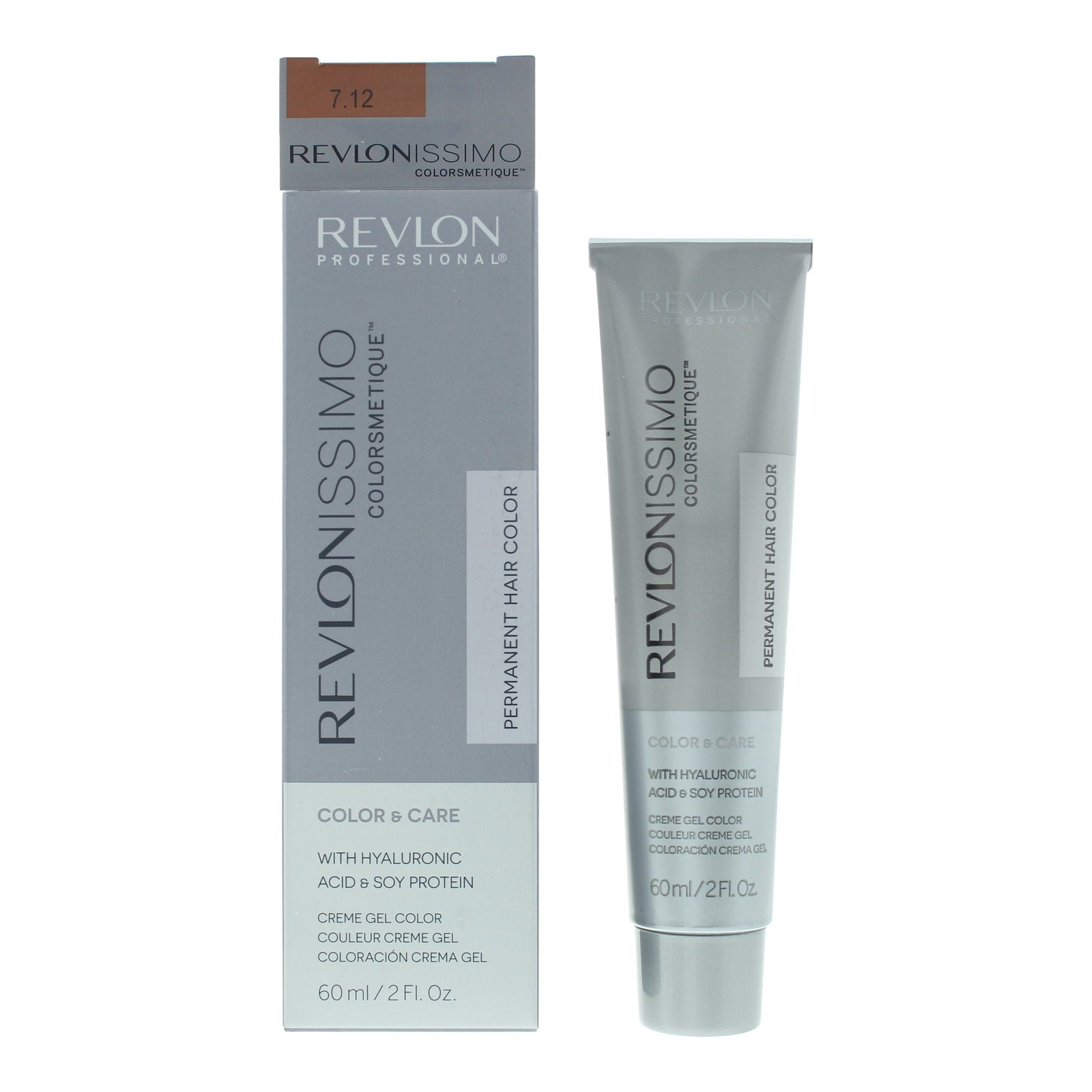Revlon, Revlonissimo Colorsmetique, Permanent hårfärg, 7.12 Pearly Beige Blonde, 60 ml