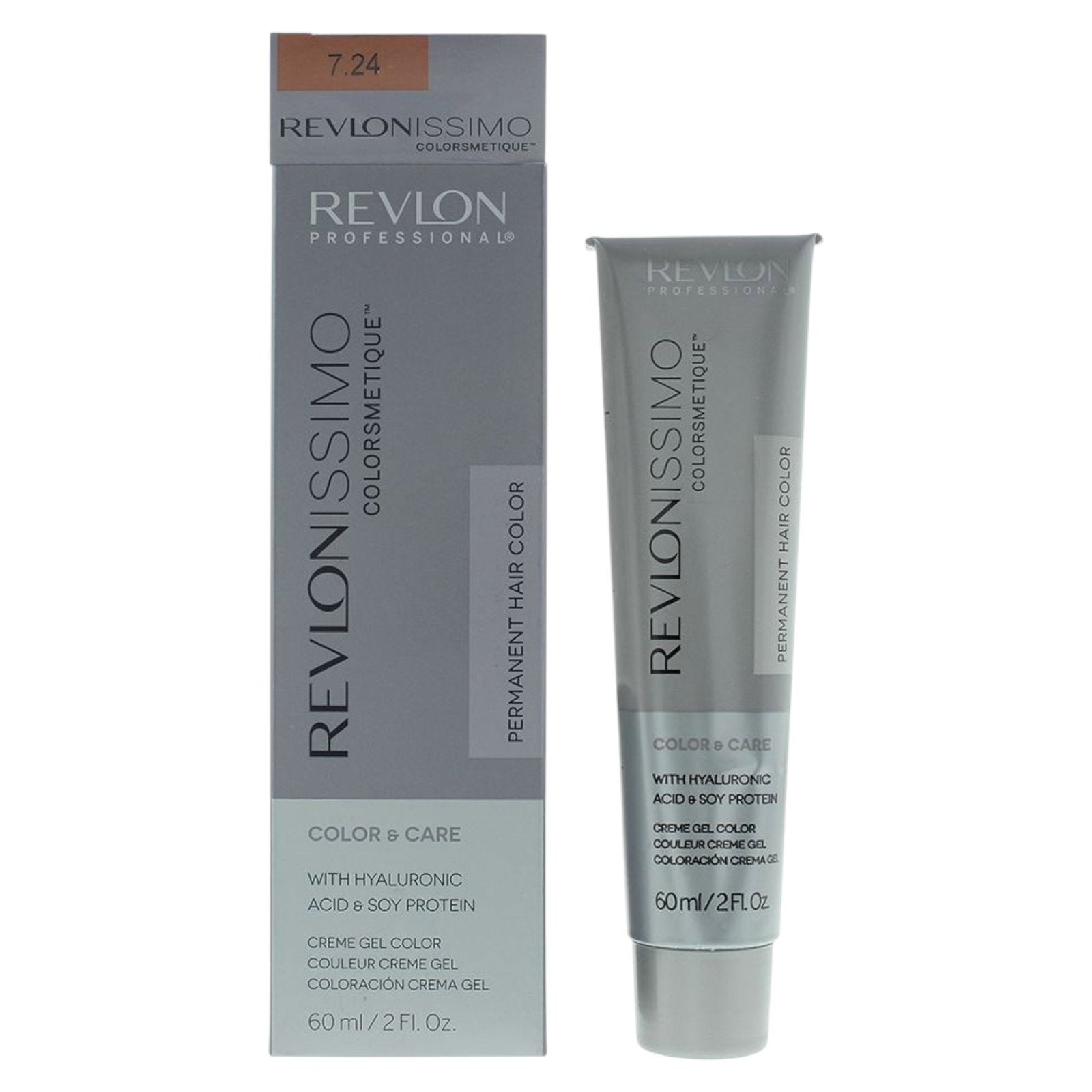 Revlon, Revlonissimo Colorsmetique, Permanent hårfärg, 7.24 Coppery Pearl Blonde, 60 ml
