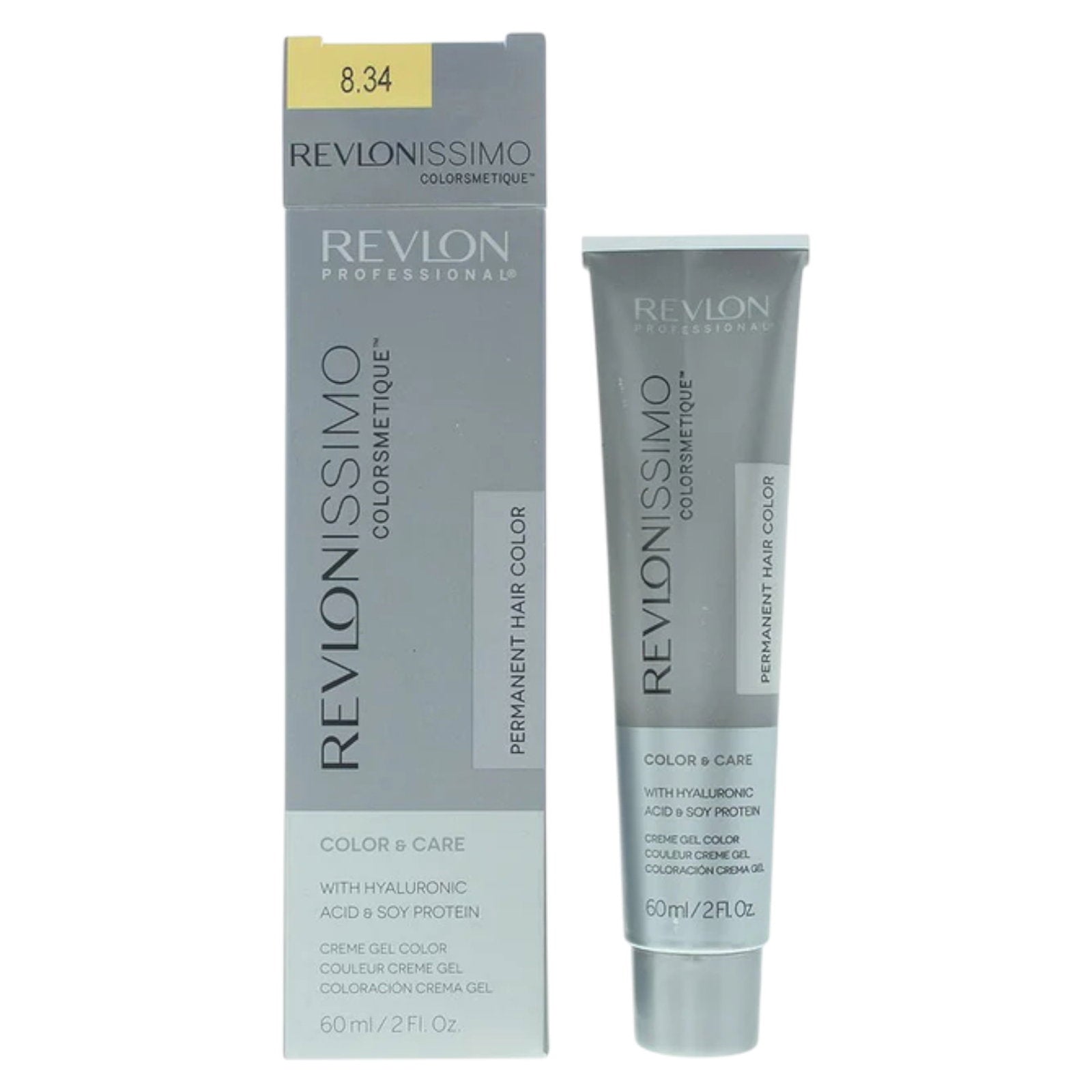Revlon, Revlonissimo Colorsmetique, Permanent hårfärg, 8.34 Light Coppery Gold Blonde, 60 ml