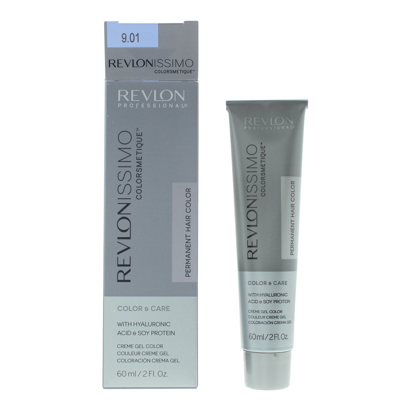Revlon, Revlonissimo Colorsmetique, Permanent hårfärg, 9.01 Very Light Natural Ash Blonde, 60 ml