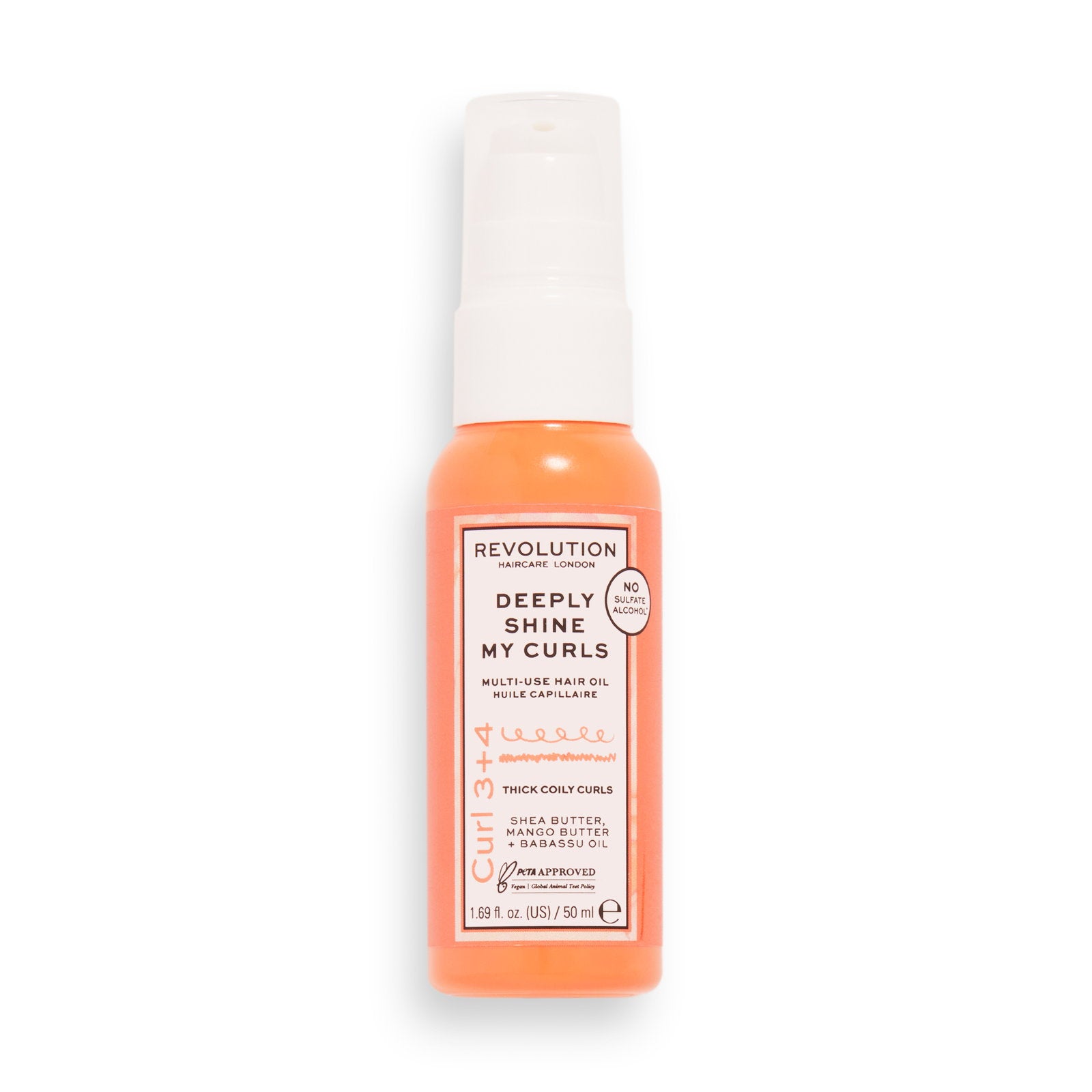 Revolution Haircare, My Curls 3+4, Håroljebehandling, Definition & Glans, 50 ml