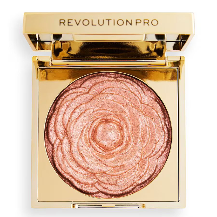 Revolution Pro, Pro Lustre, Belyst, Blush highlighter kompakt, Roséguld, 1 nyans, 9 g
