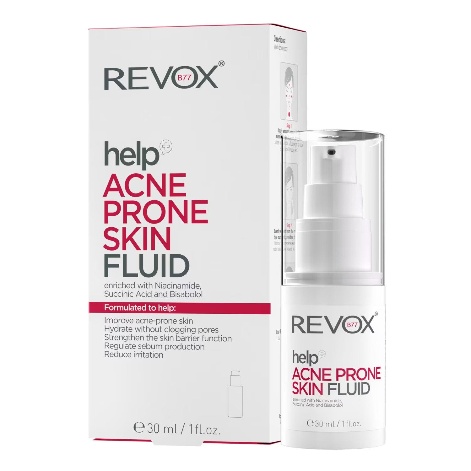 Revox B77, Help, Mot Akne, Vätska, För ansiktet, 30 ml