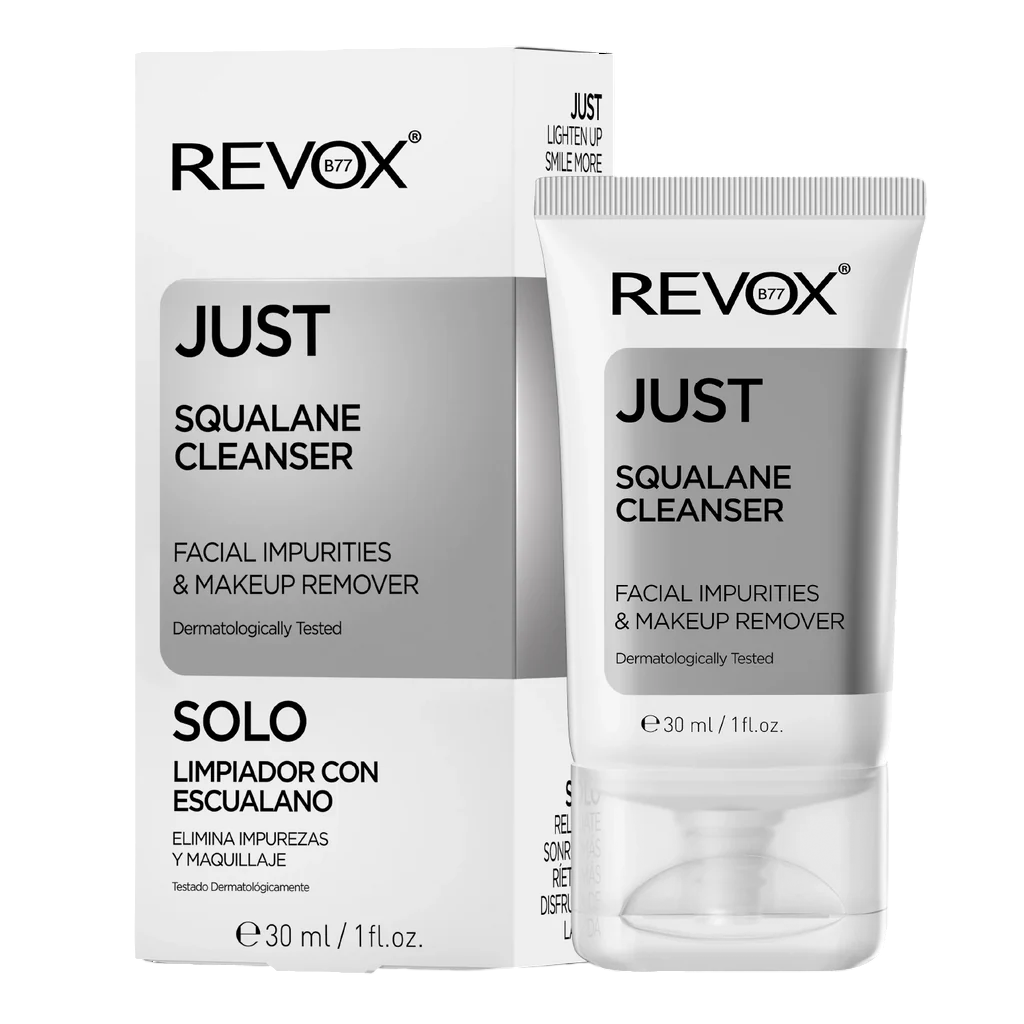Revox B77, Just Squalane, Eliminates impurities, Cleansing gel, For face, 30 ml