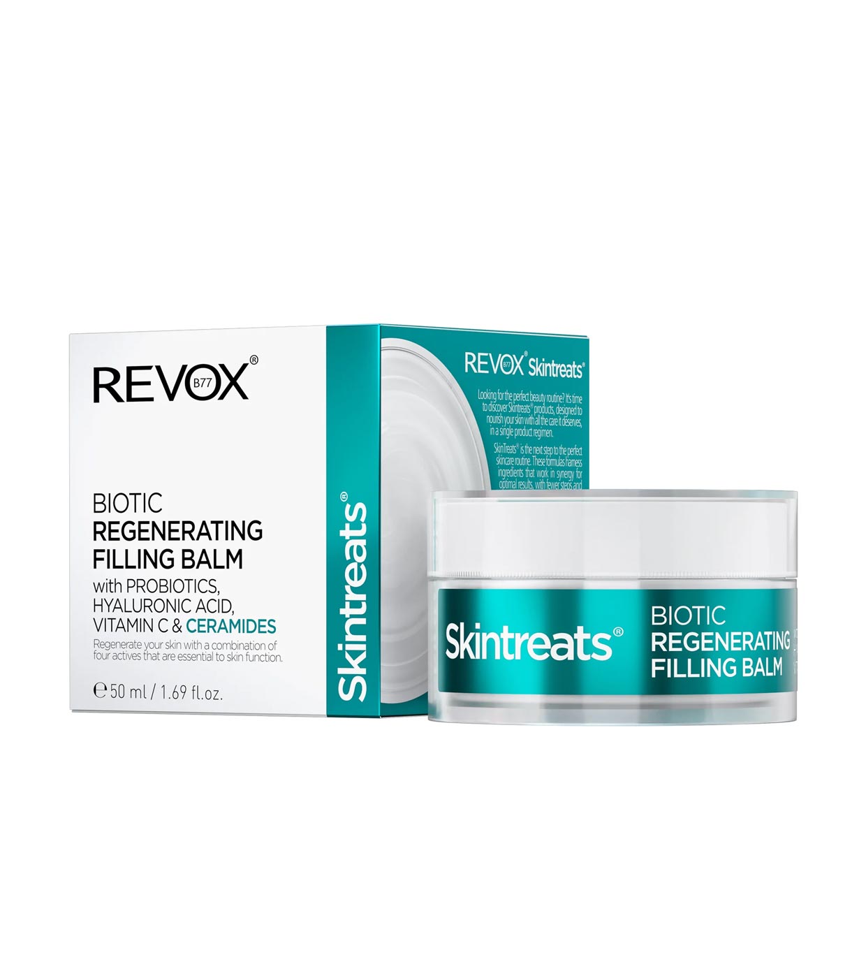 Revox B77, Skintreats Biotic, Regenerering, Balsam, För ansiktet, 50 ml