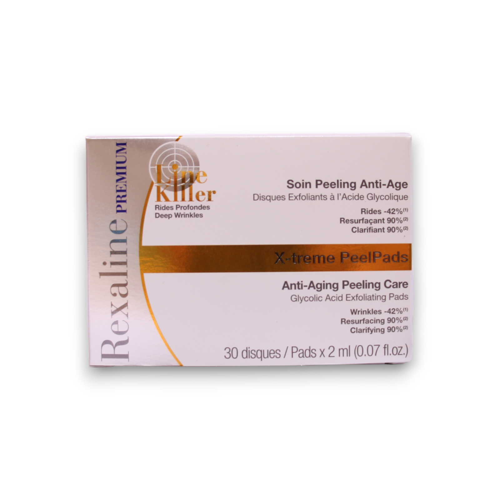 Rexaline, Line Killer X-Treme, Anti-aging, Peel-off pads, 30 st