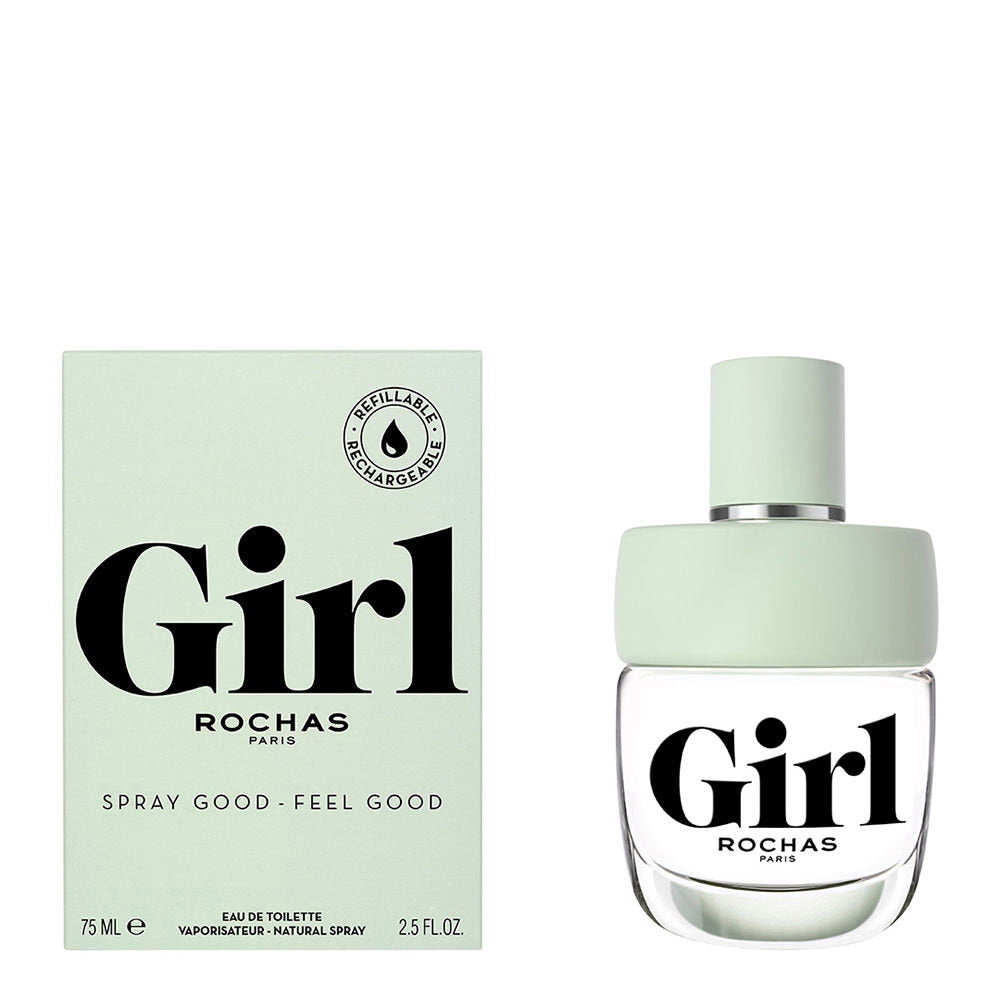 Rochas, Girl, Eau de Toilette, För kvinnor, Påfyllningsbar, 75 ml